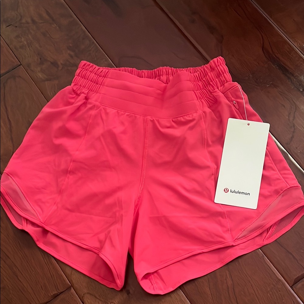 lululemon athletica Pink Athletic Shorts with Elastic Waistband